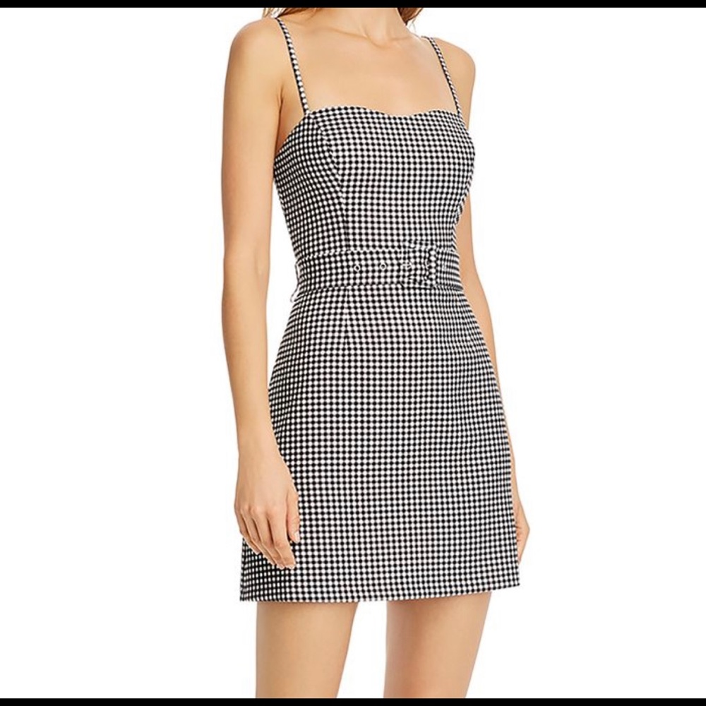 French connection houndstooth mini dress